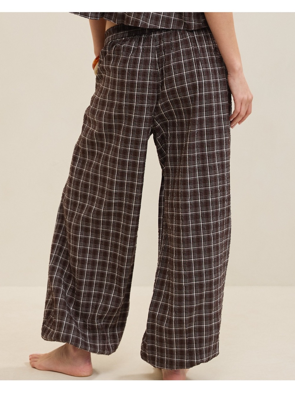 NWT Aerie Seersucker Balloon Pant Size M - Picture 2 of 5